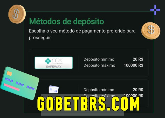 O cassino gobet.com bet oferece uma grande variedade de métodos de pagamento